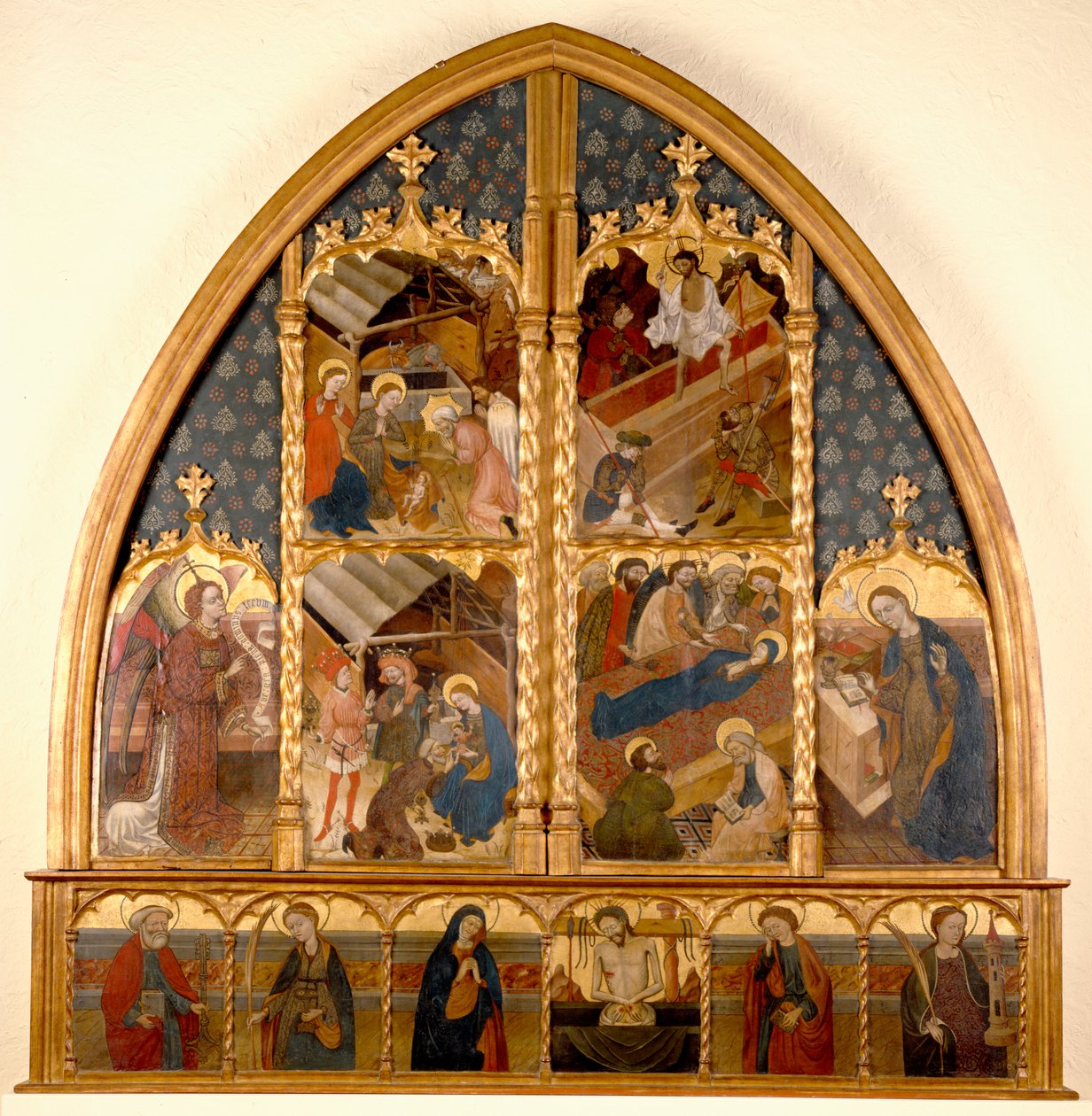 Katalanisches Altarbild, 1450-80 von Spanish School