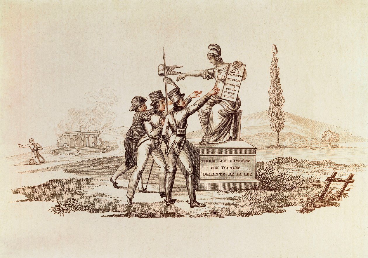 Verfassung der Cortes von Cádiz, 19. März von Spanish School