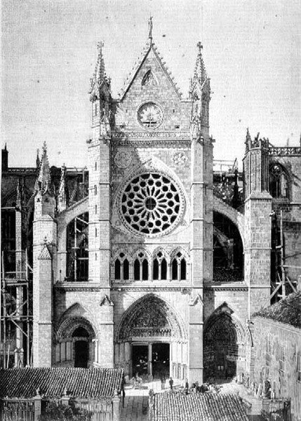 Restaurierung der Kathedrale von Leon, Spanien von Spanish School