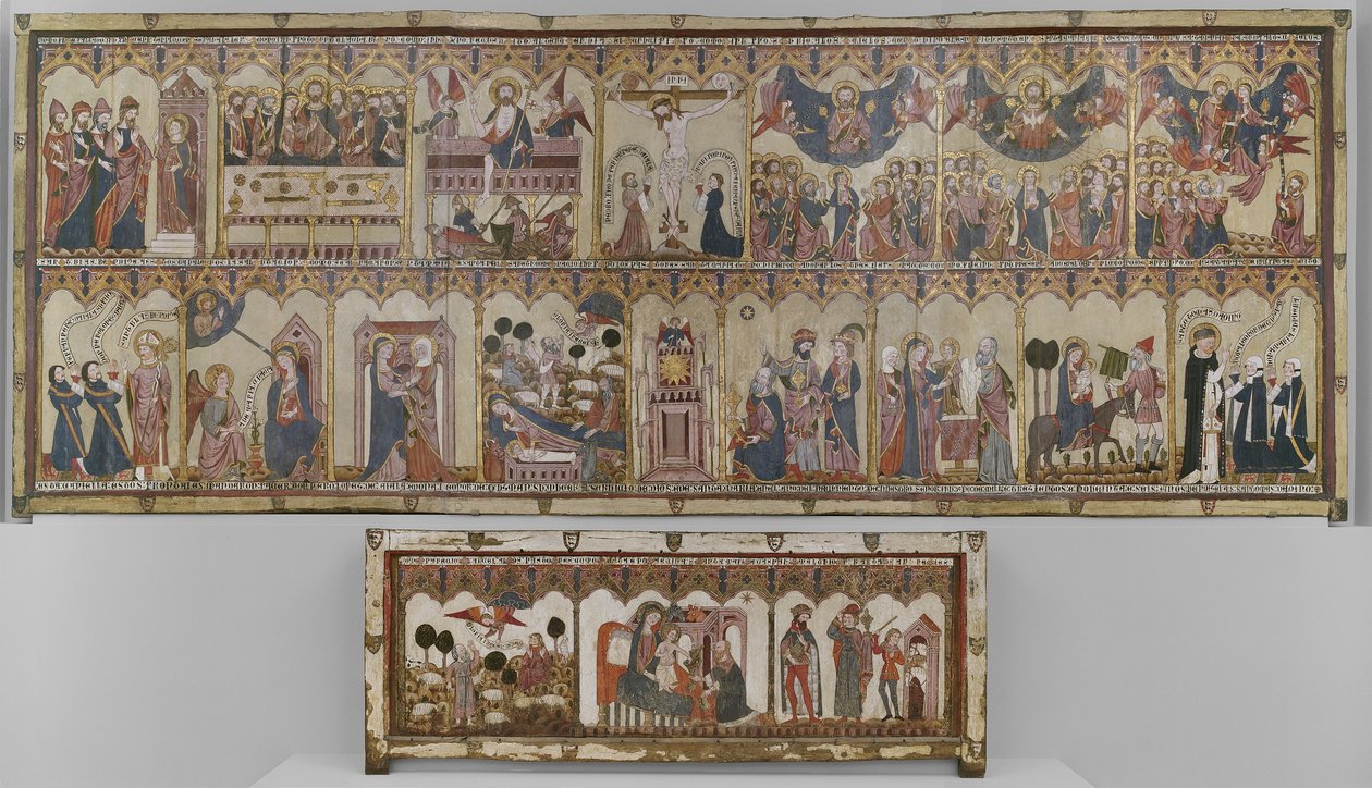 Retabel und Frontal des Lebens Christi und der Jungfrau, Ayala-Altar von Spanish School
