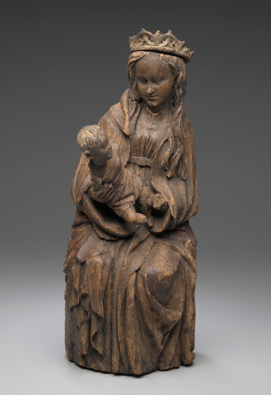 Sitzende Figur der Jungfrau mit dem Christuskind von Spanish School