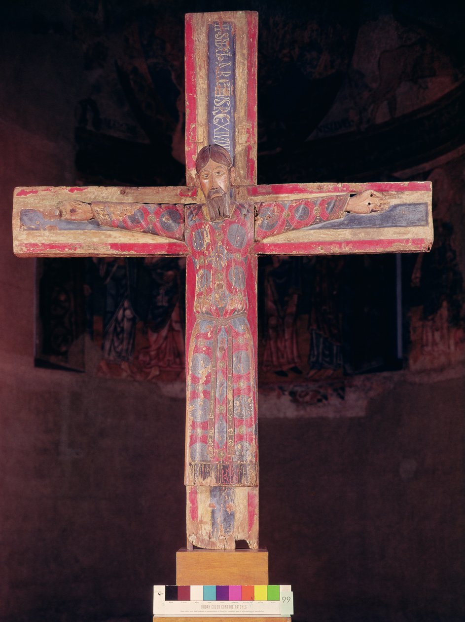 Die Batlló-Majestät, aus La Garrotxa (polychromes Holz) von Spanish School