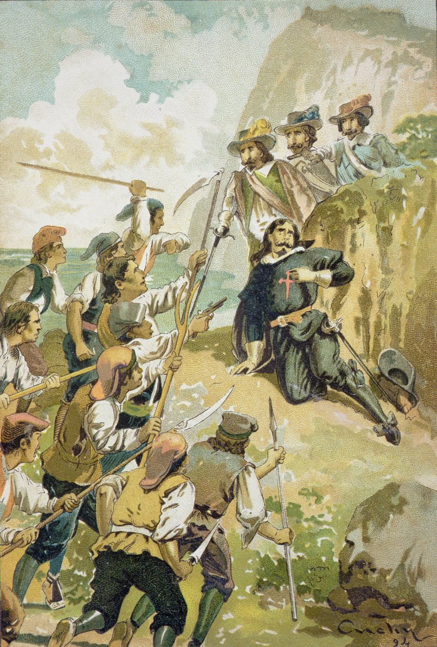 Das blutige Corpus, 1894 (Farblithografie) von Spanish School