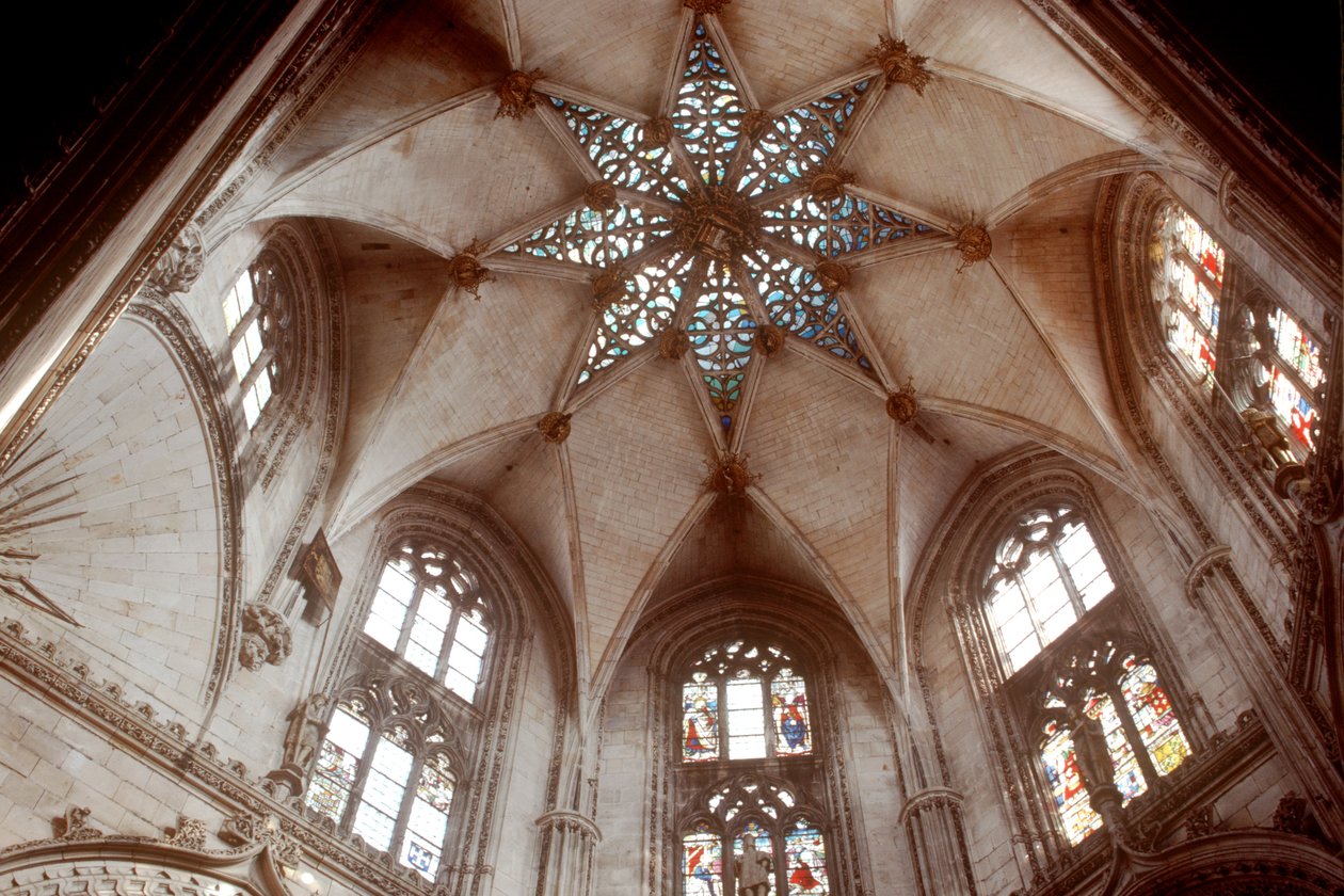 Die Decke der Capilla del Condestable, spätes 15. Jahrhundert von Spanish School