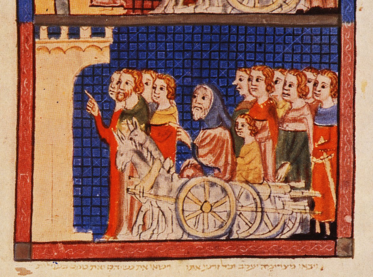Die Vertreibung, Katalonien, aus der Sarajevo Haggadah von Spanish School