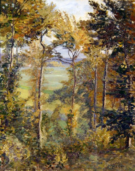 Waldlandschaft bei Tibermont, Neuville Les Dieppes von Spencer Frederick Gore
