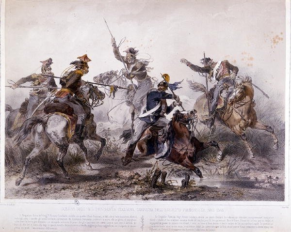 Heroisches Ereignis während der piemontesischen Kampagne des italienischen Unabhängigkeitskrieges 1848 von Stanislas Grimaldi del Poggetto