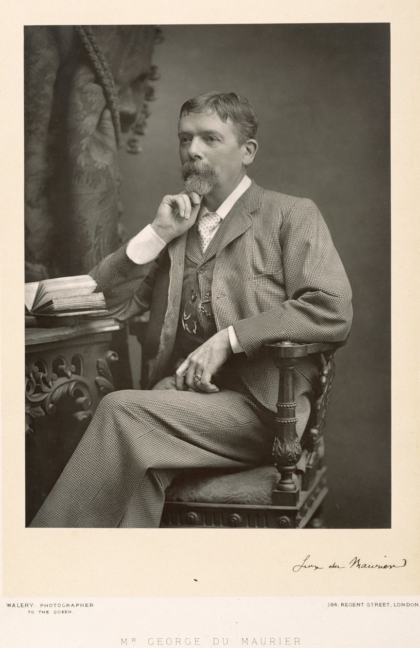George du Maurier (1834-96), Künstler, Karikaturist und Romanautor, Porträtfotografie von Stanislaus Walery