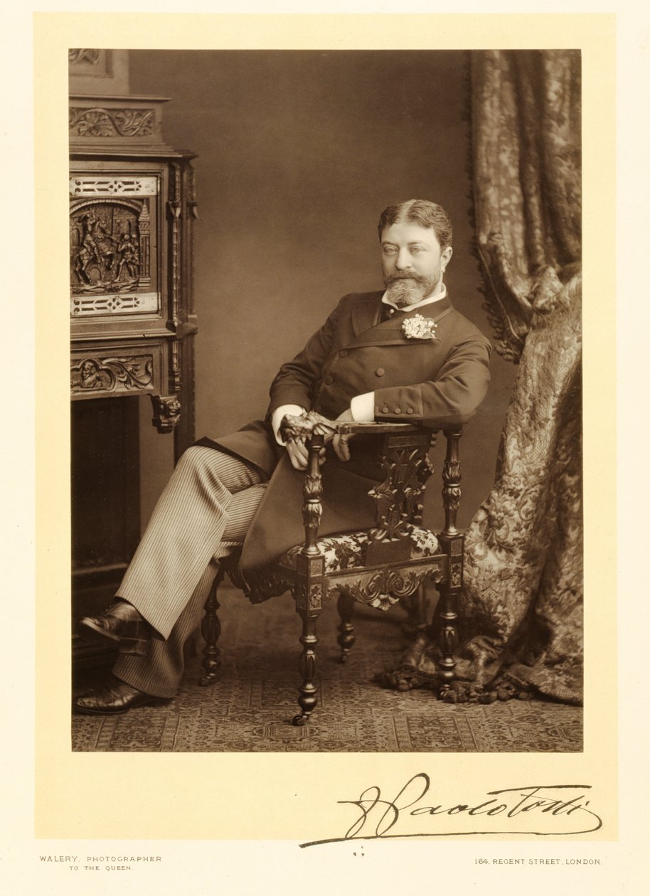 Sir Francesco Paolo Tosti (1847-1916), Liedkomponist, Porträtfotografie von Stanislaus Walery