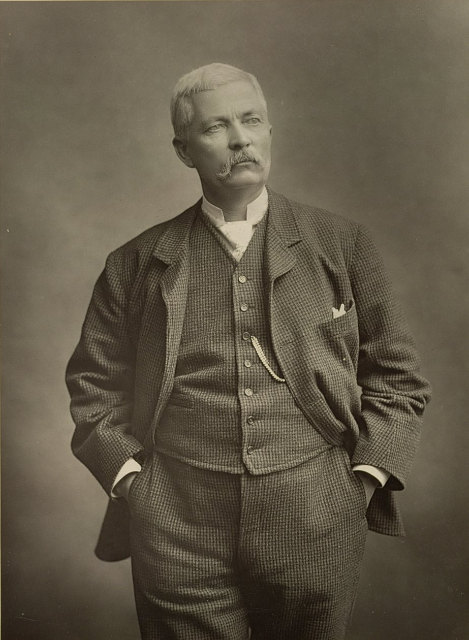 Sir Henry Morton Stanley (1841-1904), Entdecker, Porträtfotografie von Stanislaus Walery