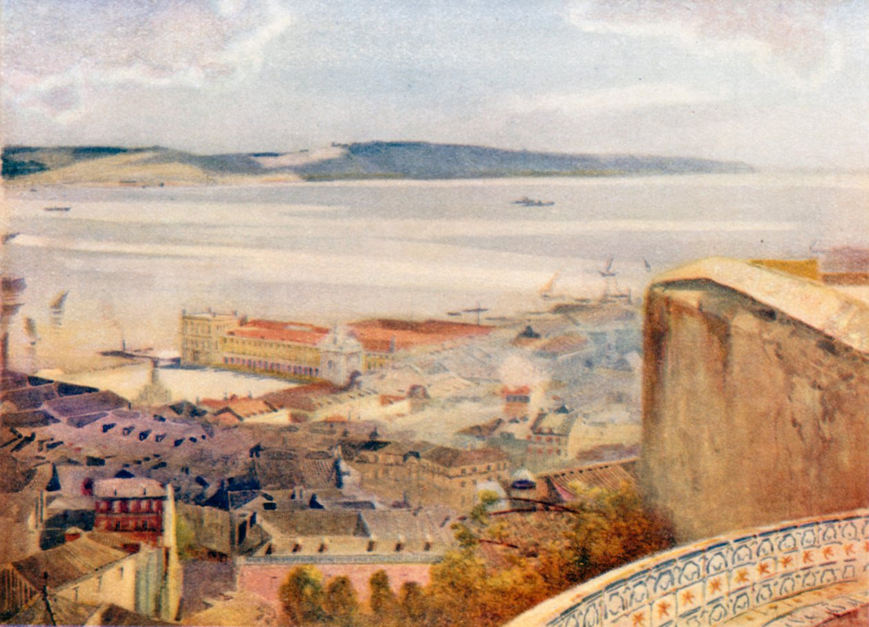 Lissabon vom Castello von St. George von Stanley Inchbold