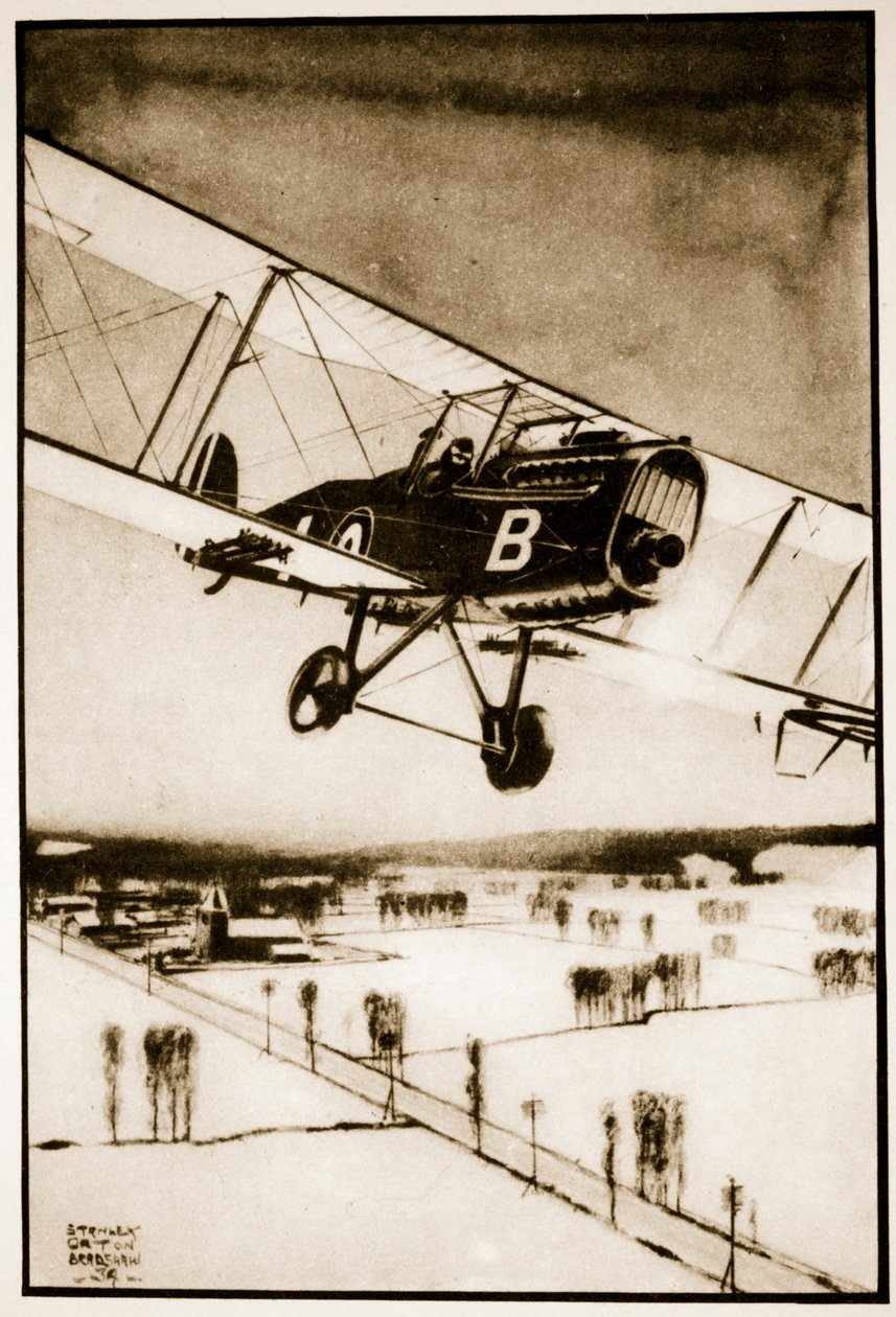 Die R.A.F hilft, den Transportstreik zu brechen von Stanley Orton Bradshaw