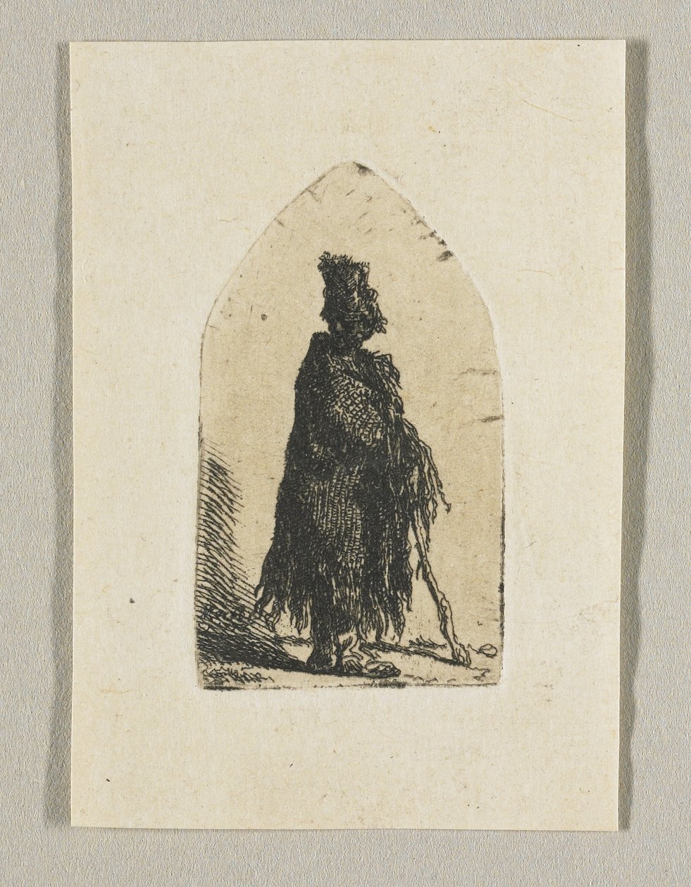 Hirte mit einem Stock von Stefan Juliusz Norblin de la Gourdaine