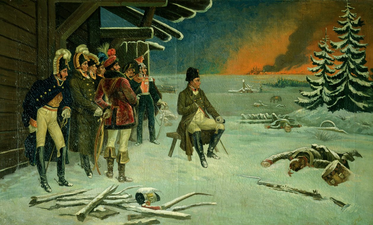 Napoleon bei Maly Jaroslawetz von Stefan Vladislavovich Bakalowicz