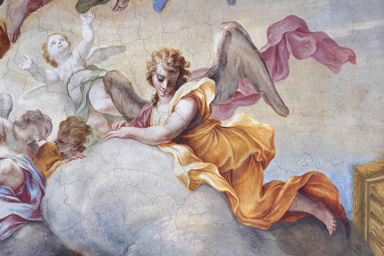 Engel (Detail) aus der Herrlichkeit des Heiligen Johannes des Täufers von Stefano Maria Legnani