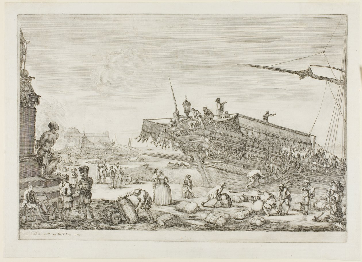 Änderung einer Galeere des Ordens von Saint Étienne von Stefano della Bella