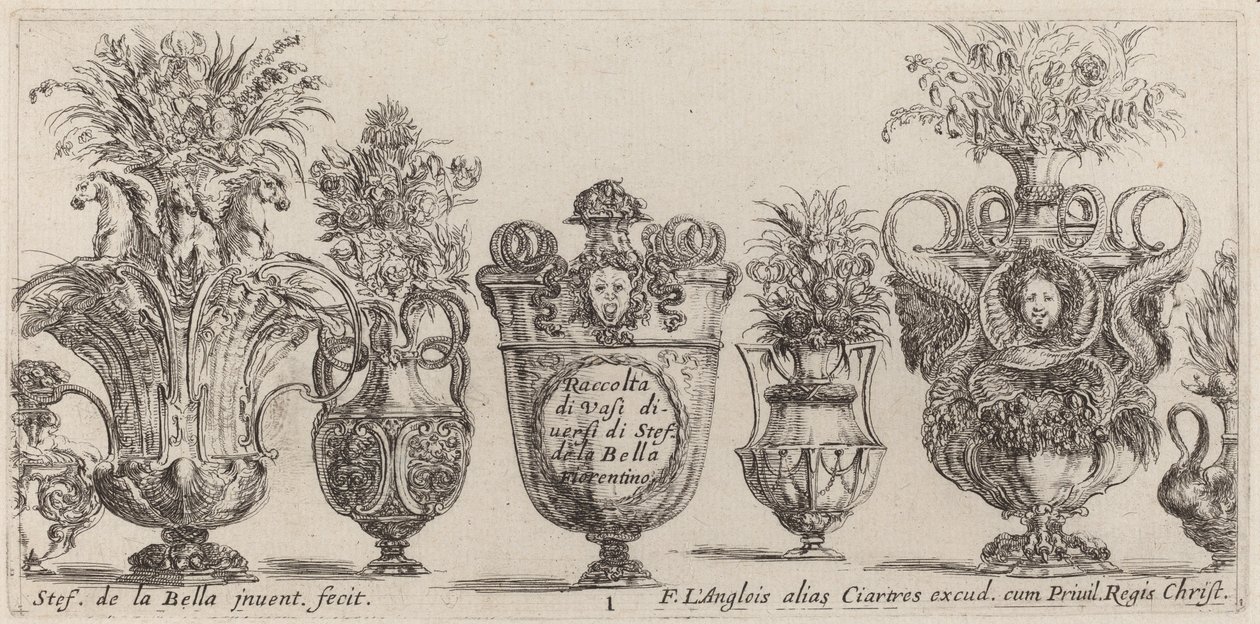 Fantastische Vasen von Stefano della Bella