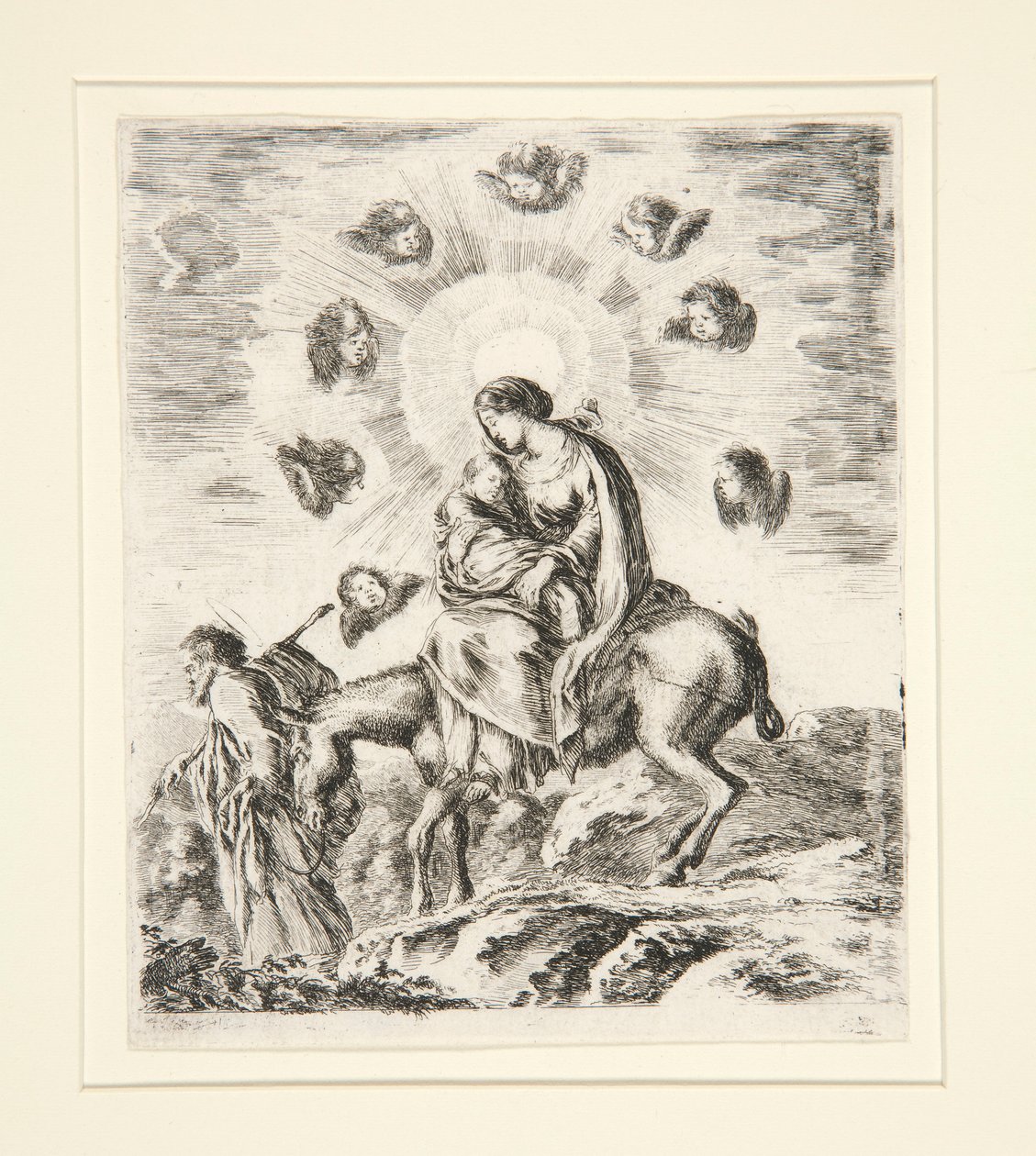 Flucht nach Ägypten von Stefano della Bella