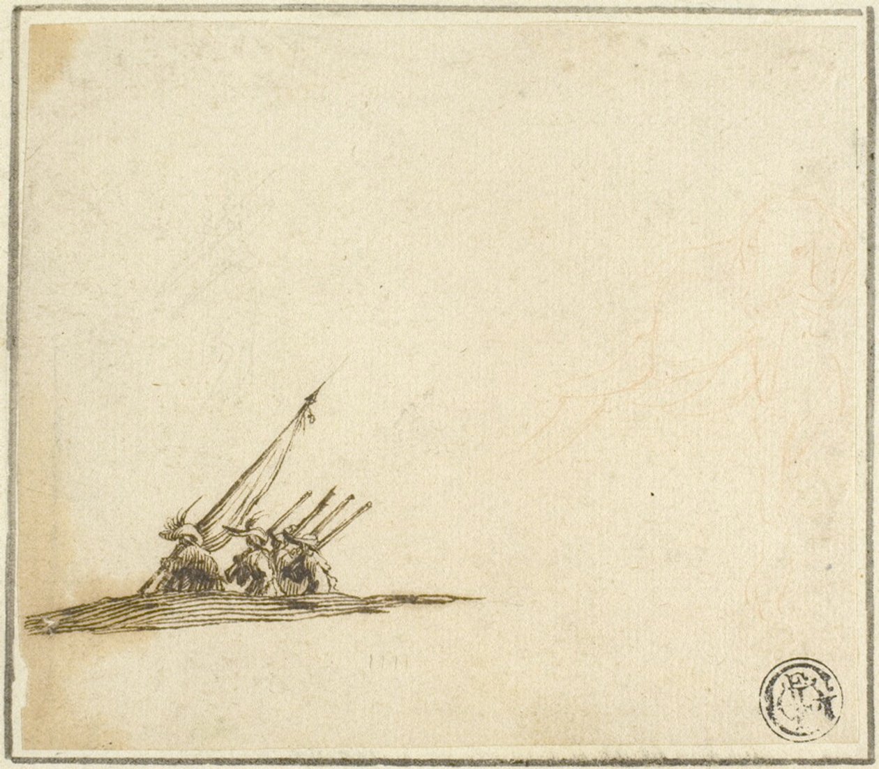 Gruppe von Fußsoldaten von Stefano della Bella