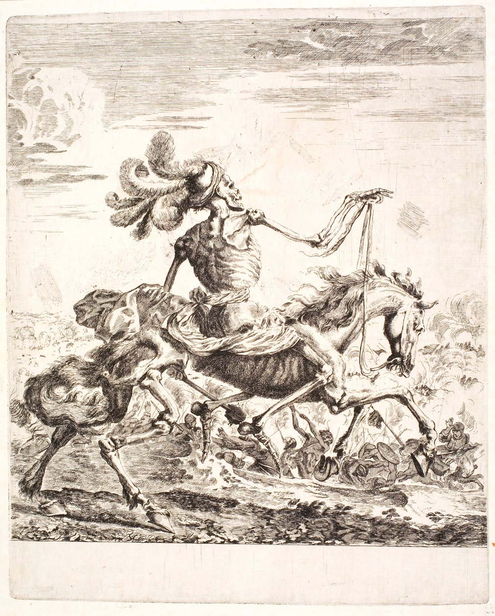 Der Tod auf einem Schlachtfeld von Stefano della Bella