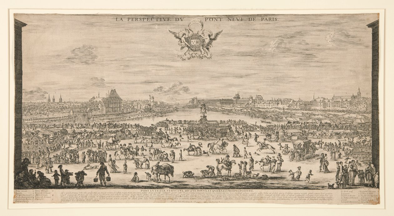 Le Pont Neuf, Paris von Stefano della Bella