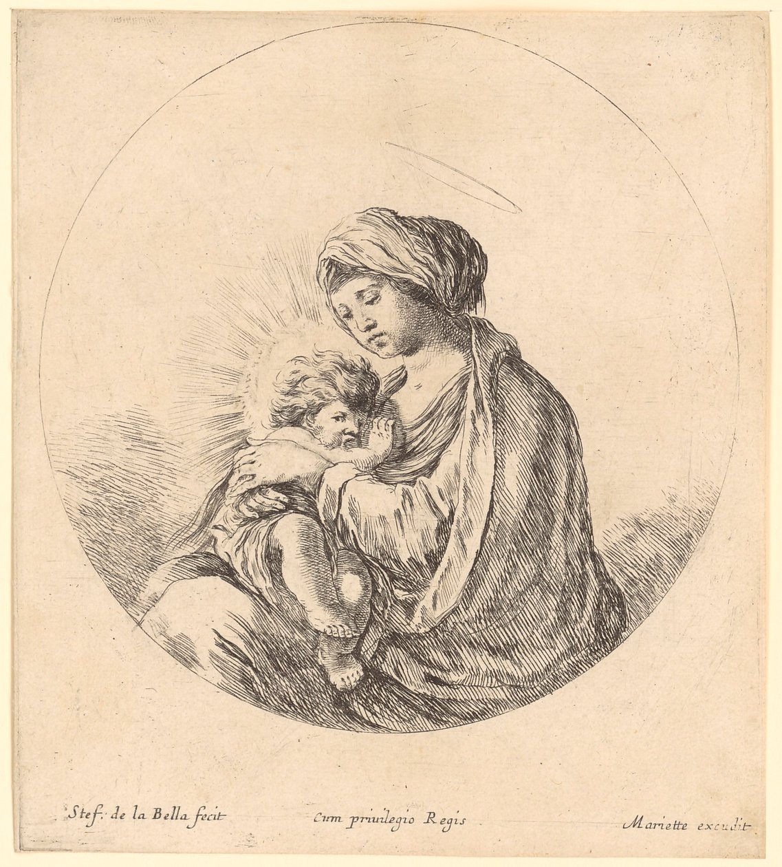Maria mit Kind von Stefano della Bella