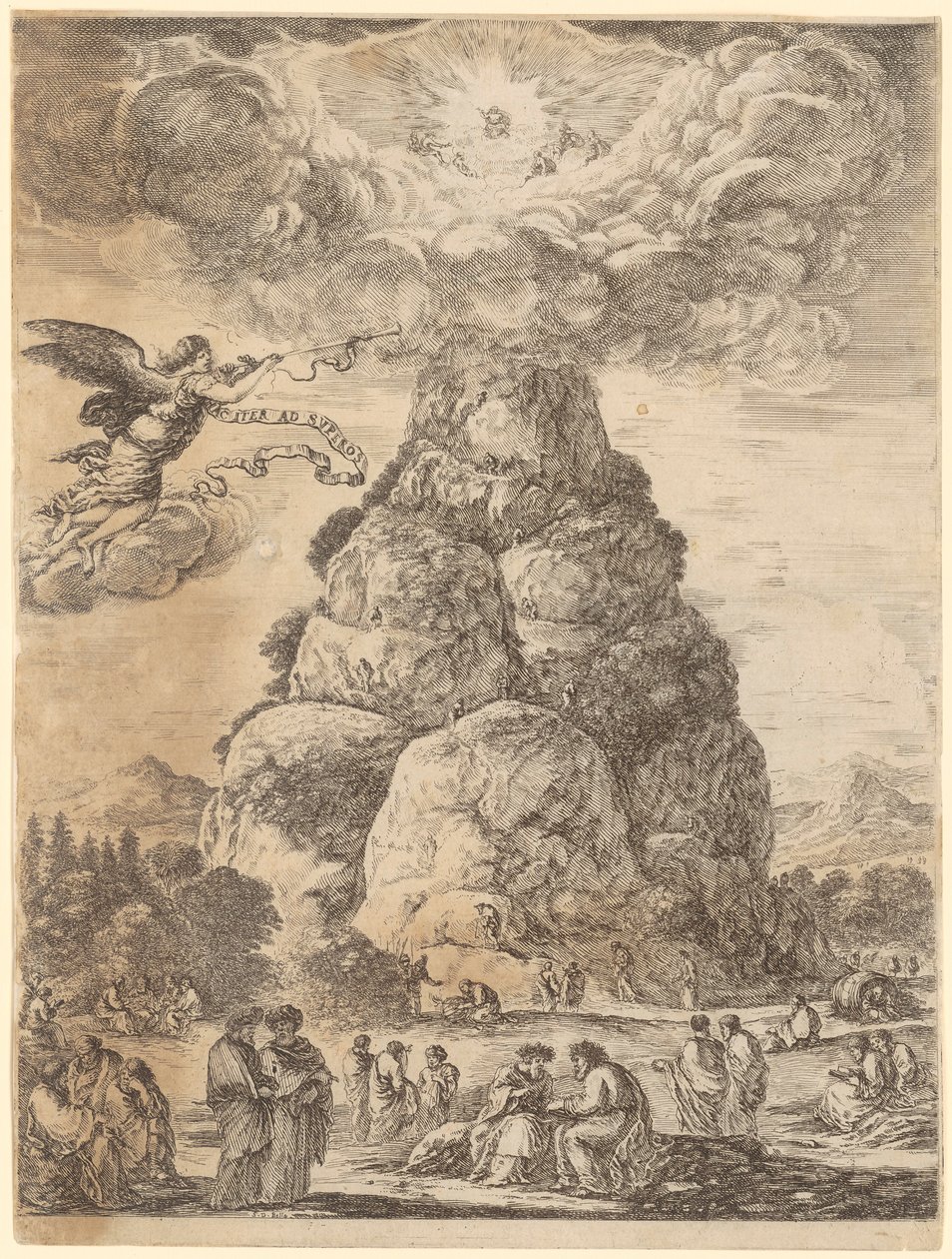 Parnass, Fels der Philosophen von Stefano della Bella