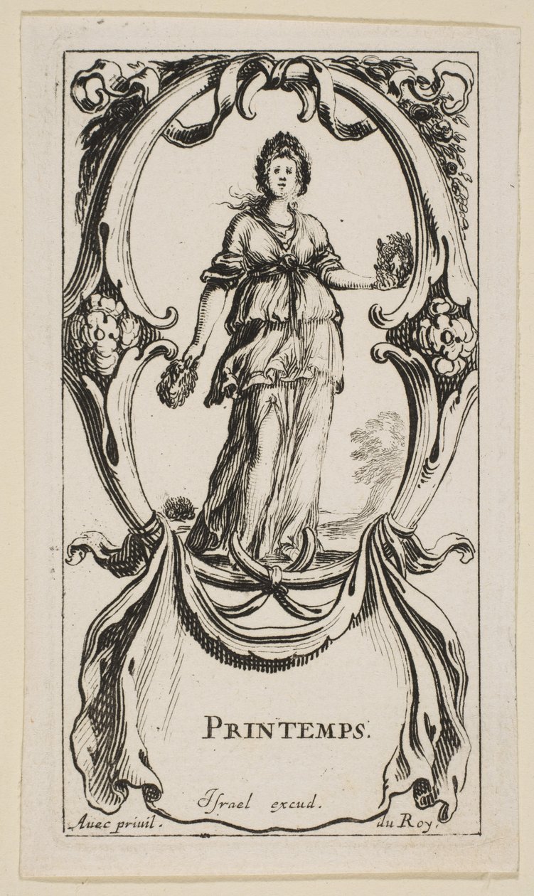 Frühling Printemps, aus Die vier Jahreszeiten von Stefano della Bella
