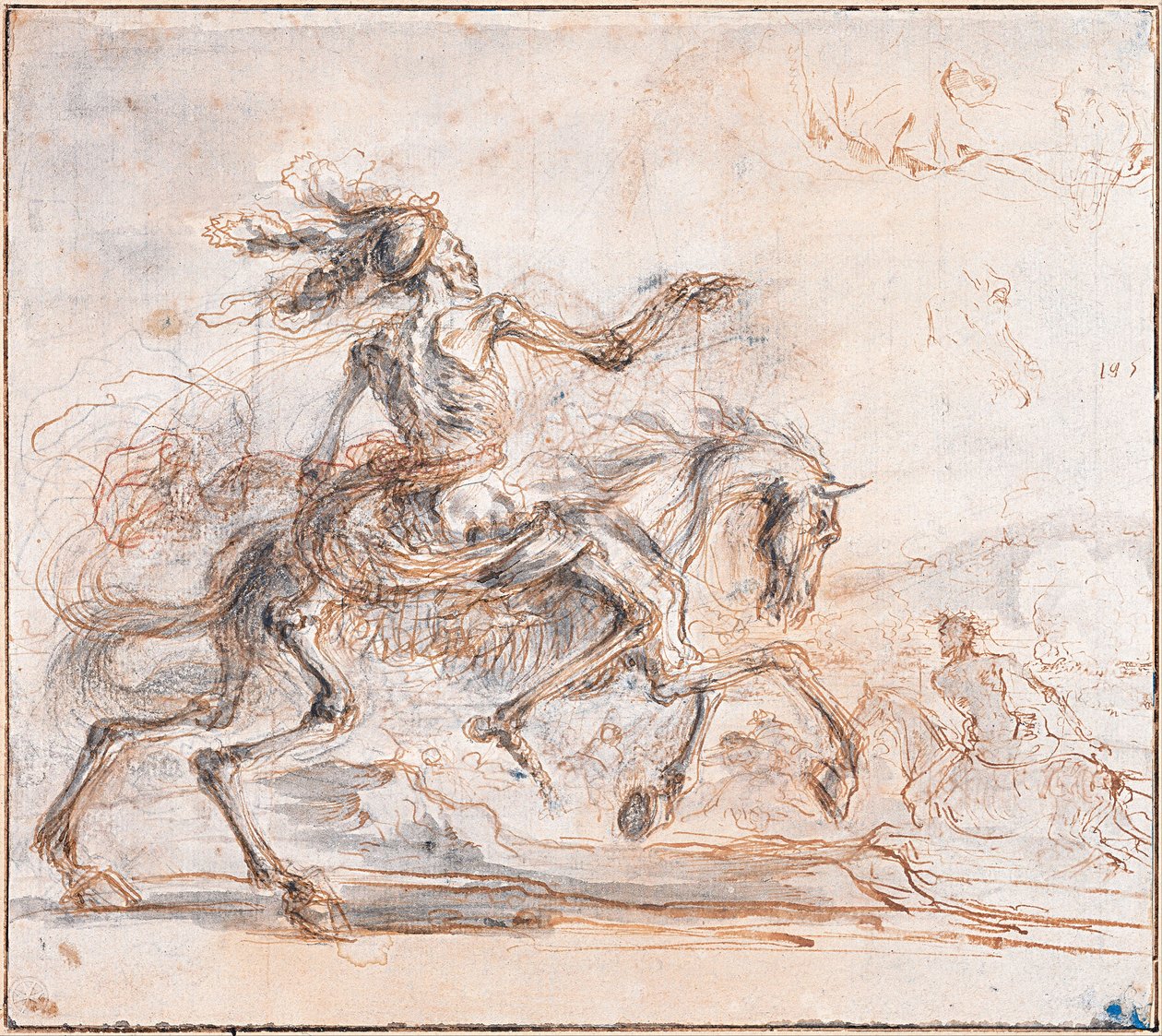 Der Tod auf dem Schlachtfeld, zwischen 1640 und 1650 von Stefano della Bella