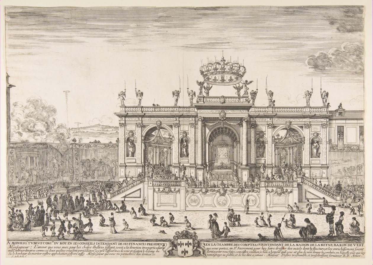 Die Prozession des Heiligen Sakraments, ca. 1648 von Stefano della Bella