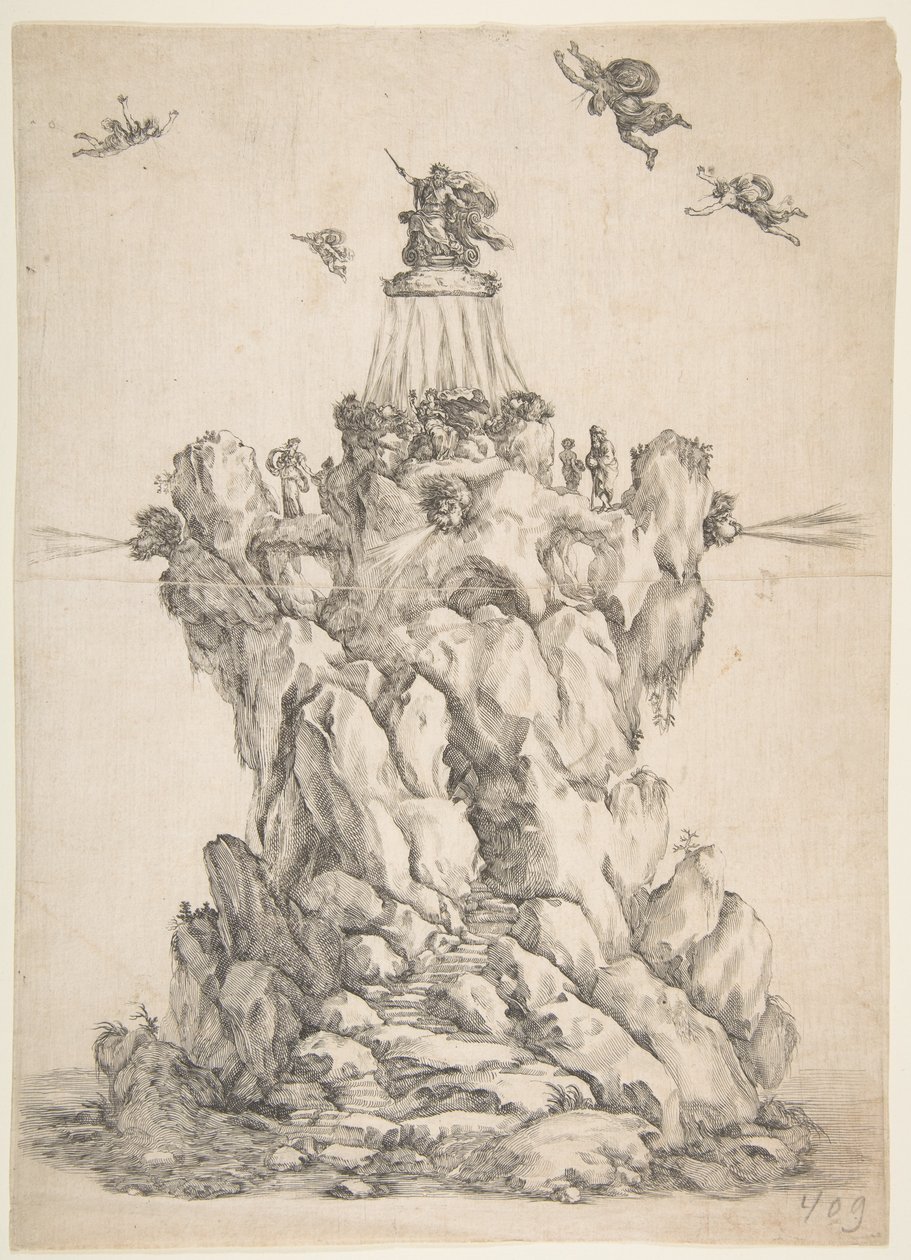 Der Felsen des Äolus, 1652 von Stefano della Bella