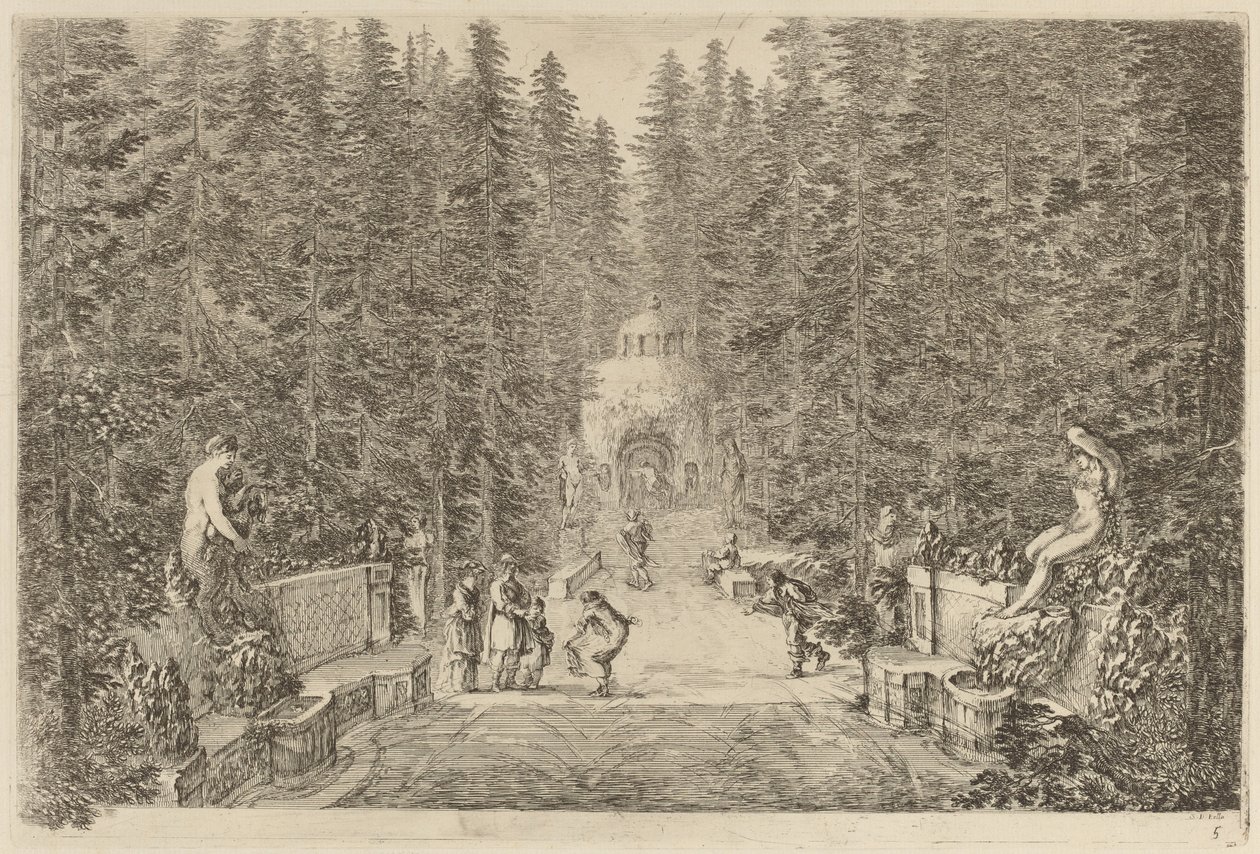 Der Wasserspritzer, wahrscheinlich 1653 von Stefano della Bella