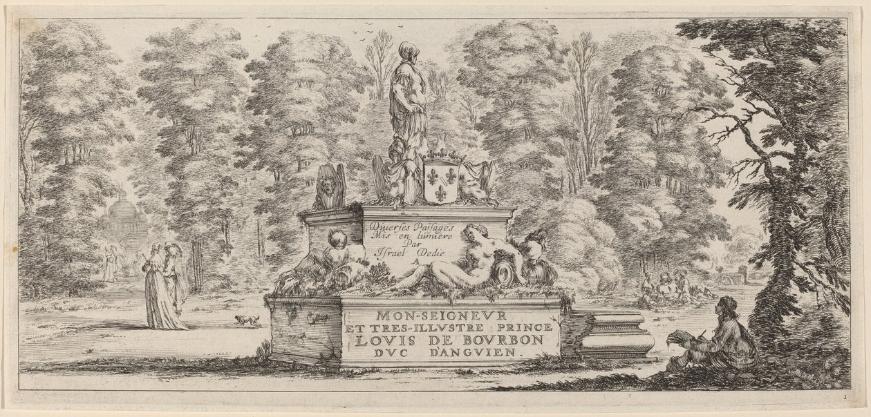Titelblatt für Divers paysages, vor oder um 1647 von Stefano della Bella
