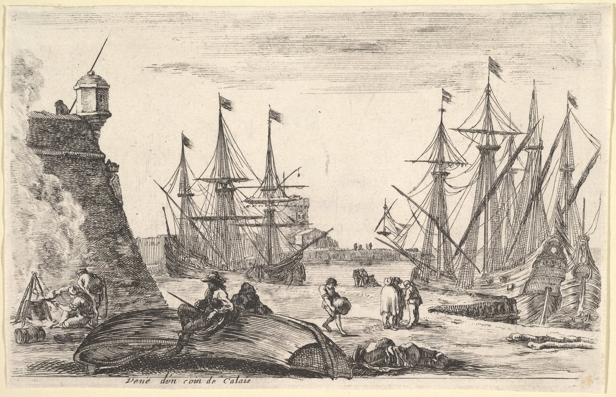 Ansicht eines Teils von Calais Veue d