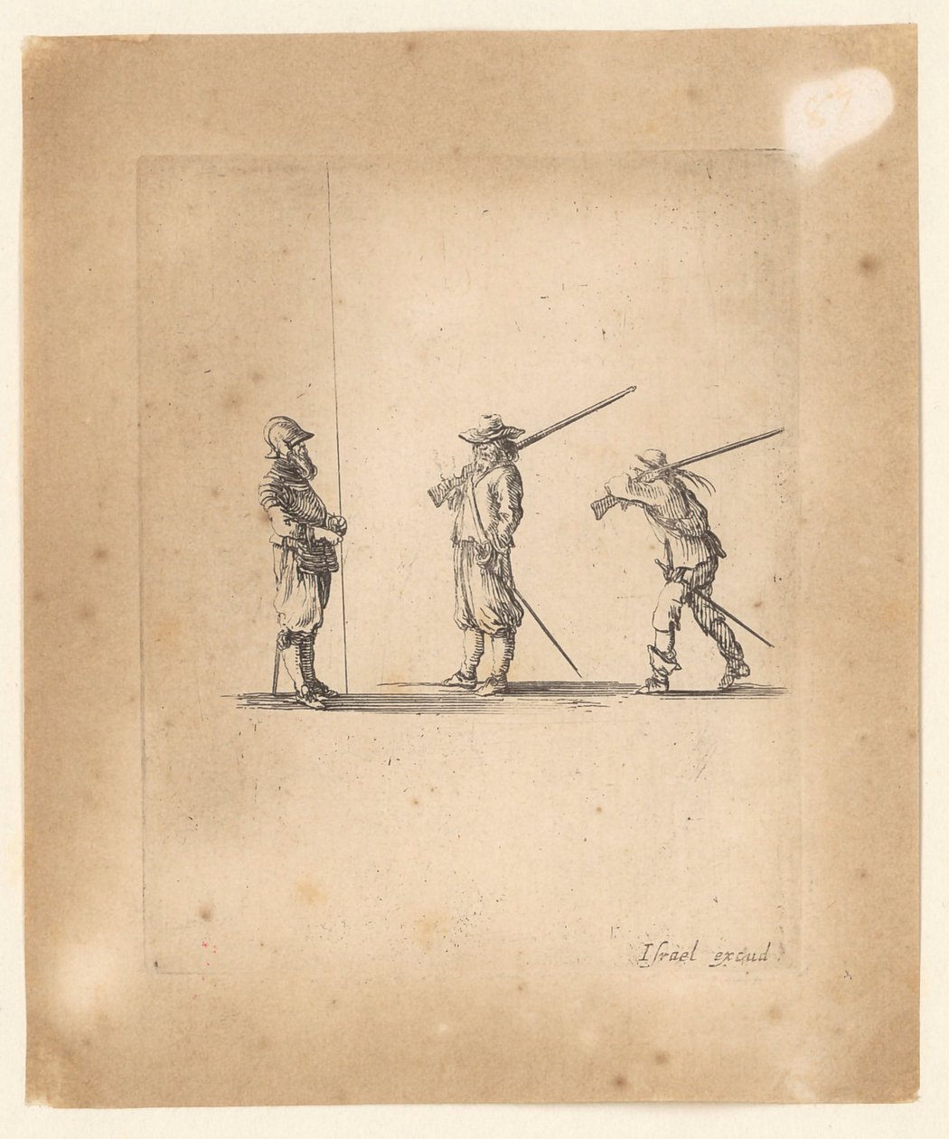 Zwei Musketiere und ein Pikenier von Stefano della Bella