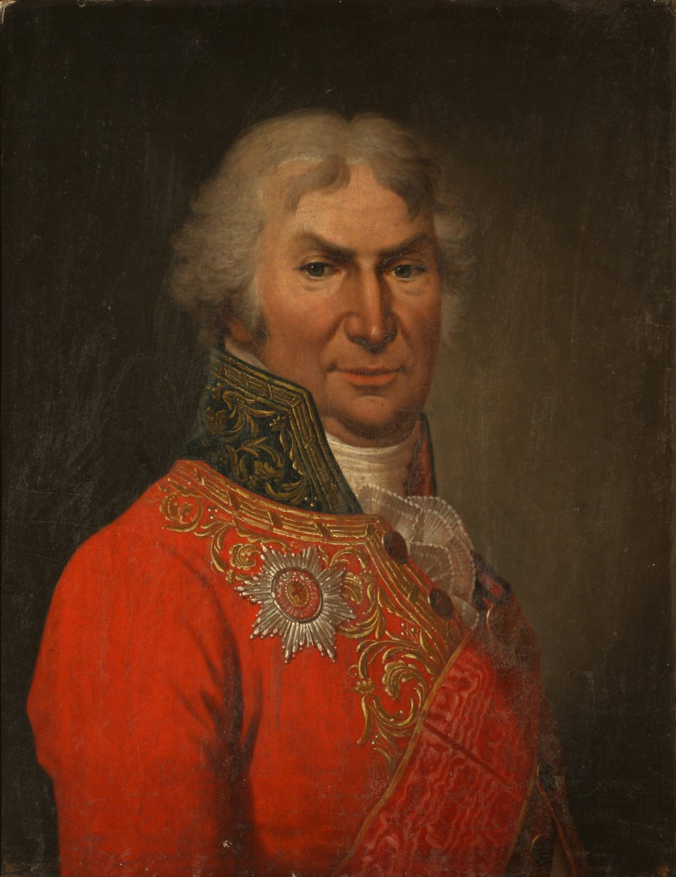 Porträt des Dichters Graf Dmitry Khvostov 1810-1889, ca. 1808 von Stepan Semenovich Shchukin