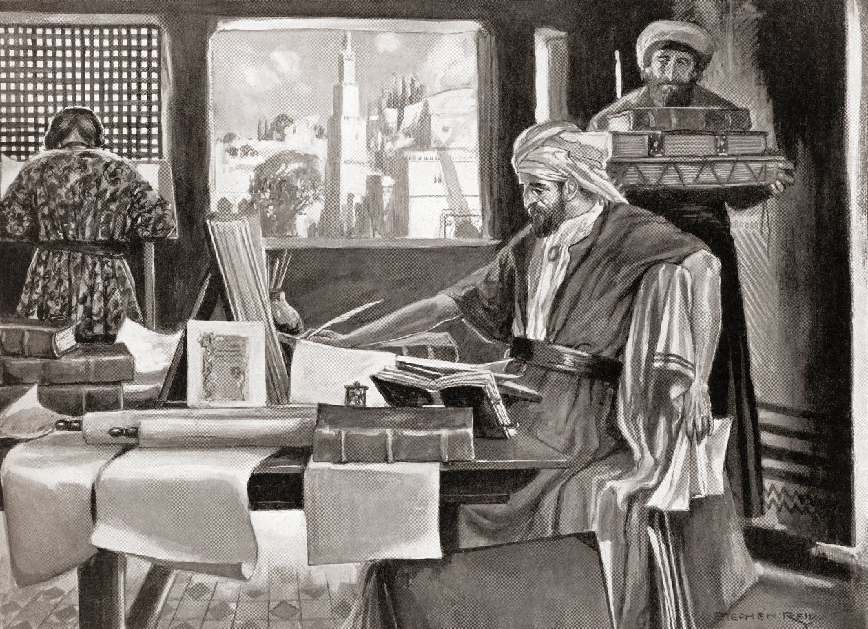 Isaak ben Juda Abravanel, aus Hutchinsons Geschichte der Nationen, veröffentlicht 1915 von Stephen (after) Reid