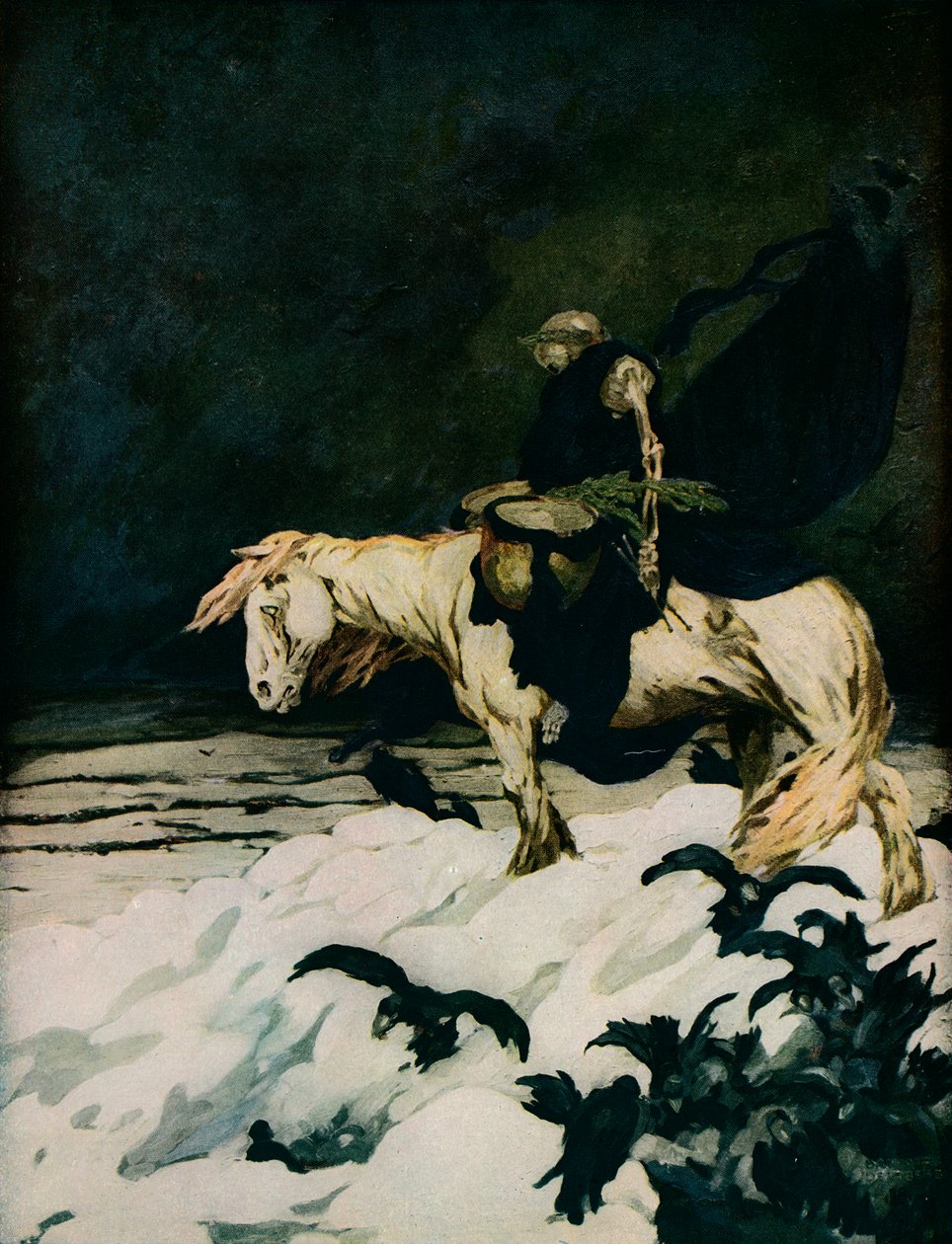 Der Rückzug aus Moskau, 1911, 1918 von Stephen Baghot de la Bere