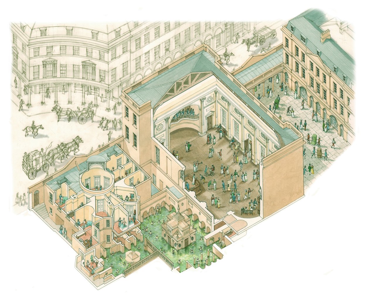 Großer Pumpenraum, Bath, Somerset von Stephen Conlin