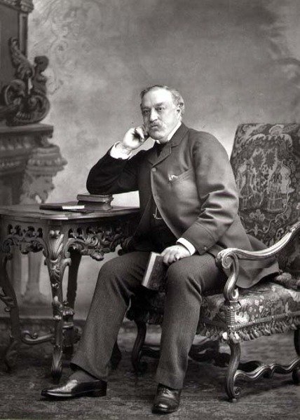 Edmund Yates (1831-94), Journalist und Romanautor, Porträtfotografie von Studio Walery