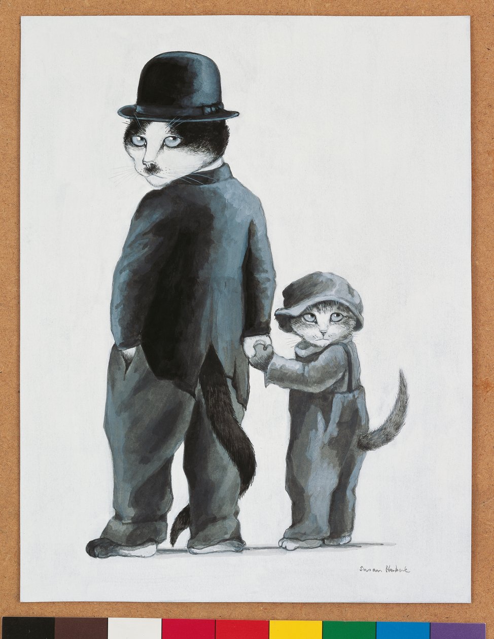 Illustration aus Cats Galore! A Compendium of Cultured Cats (veröff. 2015) von Susan Herbert