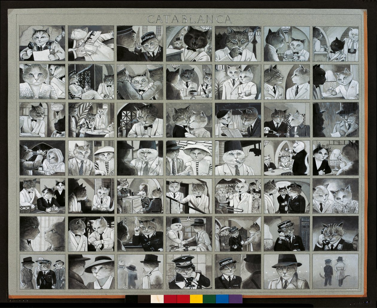 Illustration aus Cats Galore! A Compendium of Cultured Cats (veröff. 2015) von Susan Herbert