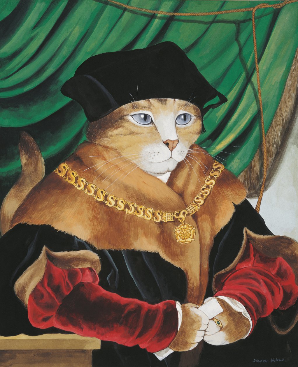 Illustration aus Cats Galore! A Compendium of Cultured Cats (veröffentlicht 2015) von Susan Herbert