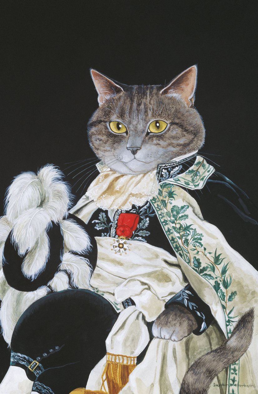 Illustration aus Cats Galore! A Compendium of Cultured Cats (veröff. 2015) von Susan Herbert