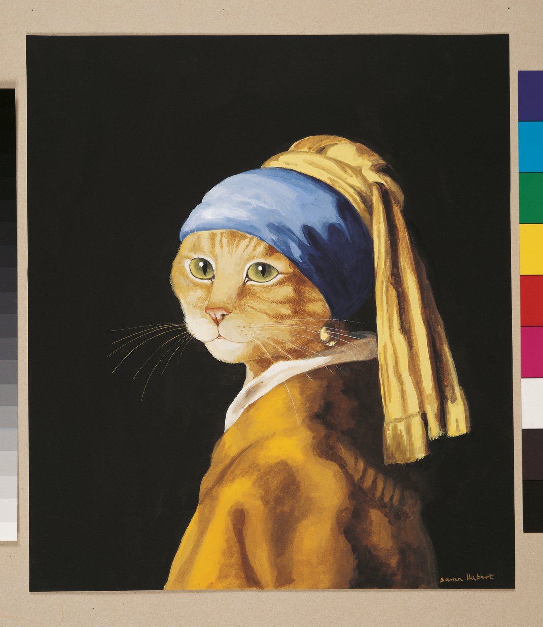 Illustration aus Cats Galore! A Compendium of Cultured Cats (veröffentlicht 2015) von Susan Herbert