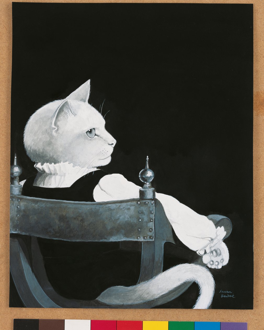 Illustration aus Cats Galore! A Compendium of Cultured Cats (veröffentlicht 2015) von Susan Herbert