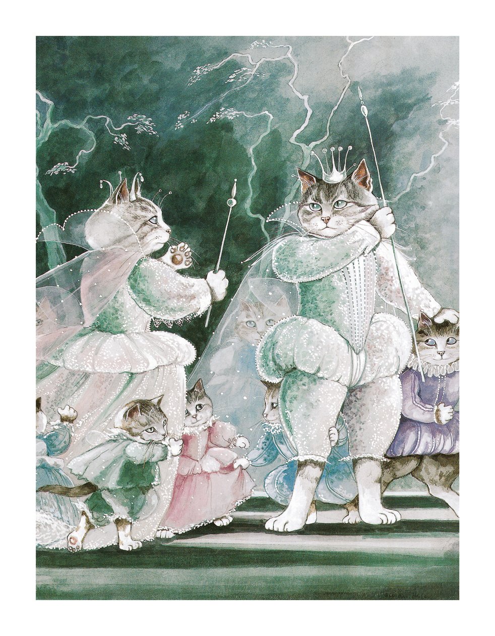 Illustration aus Shakespeare Cats: Poster Book (veröffentlicht 2016) von Susan Herbert