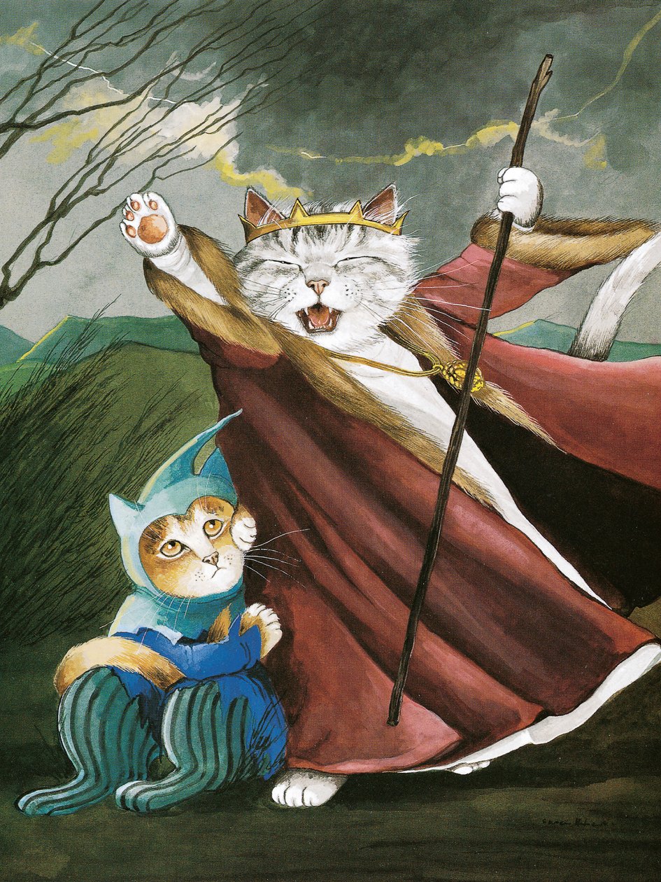 Illustration aus Shakespeare Cats: Poster Book von Susan Herbert