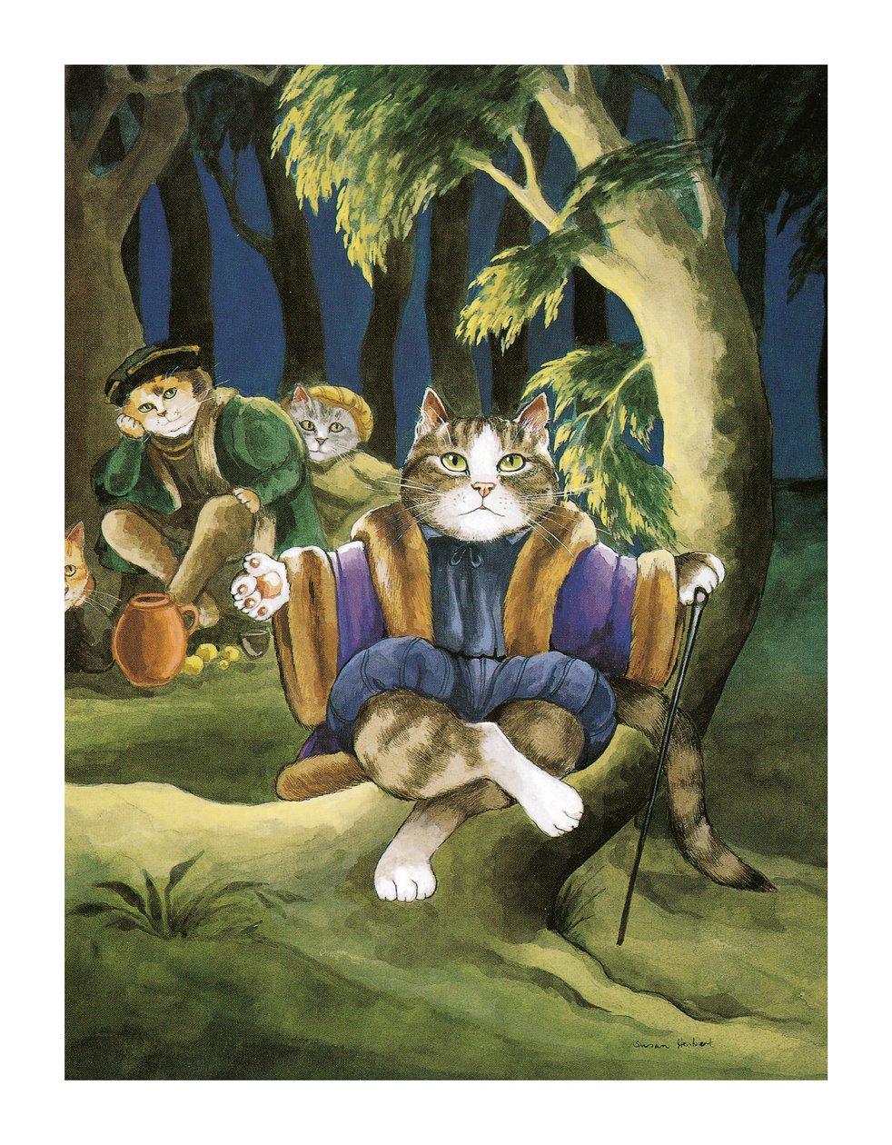 Illustration aus Shakespeare Cats: Poster Book von Susan Herbert