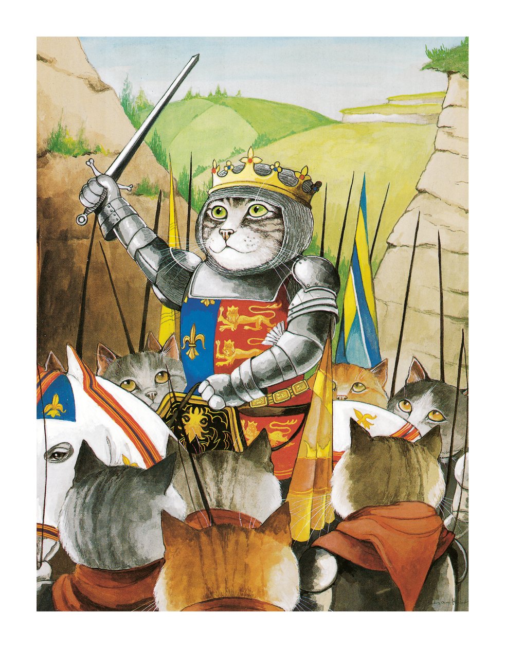 Illustration aus Shakespeare Cats: Poster Book von Susan Herbert